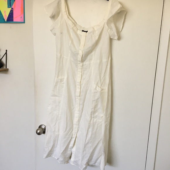 Square neck midi dress - Picture 1 of 4